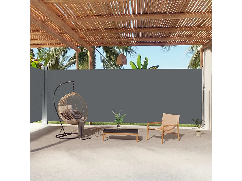 Uitschuifbaar zijluifel Antraciet 220x1000 cm
