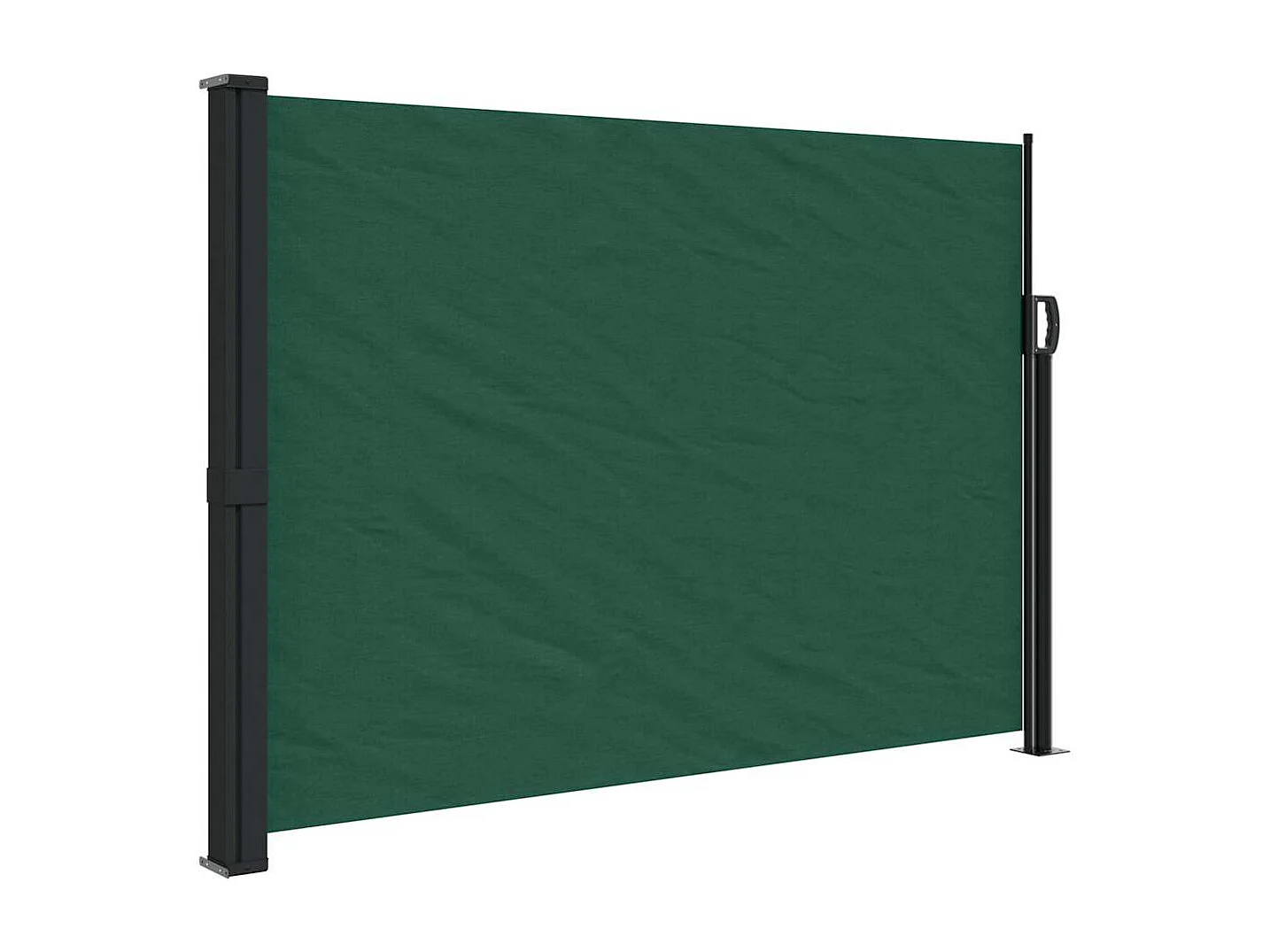 Toldo lateral retráctil verde oscuro 140x300 cm