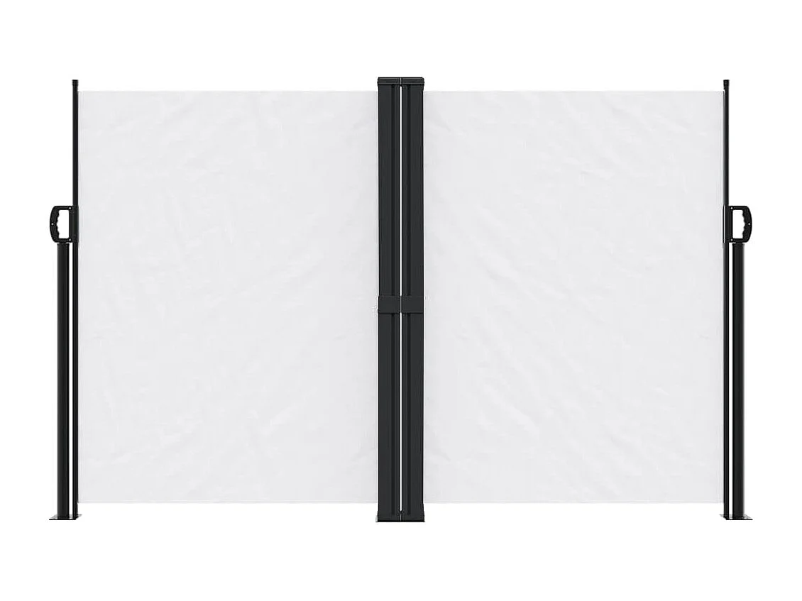 Auvent latéral rétractable blanc 160x600 cm