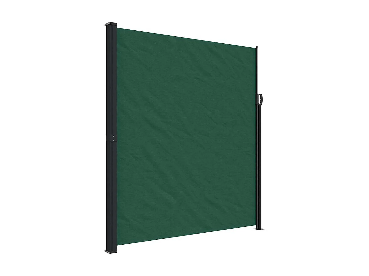 Toldo lateral retráctil verde oscuro 220x600 cm