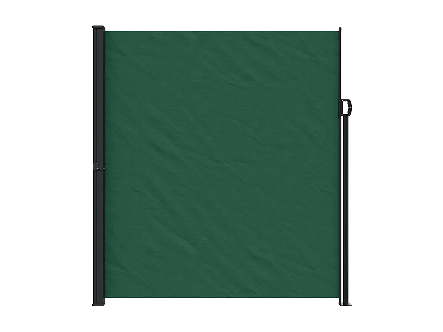 Toldo lateral retráctil verde oscuro 220x600 cm
