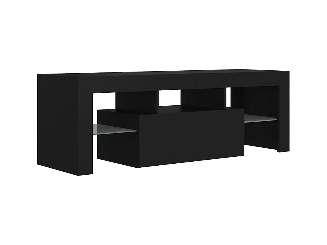 Meuble TV avec lumières LED noir 120x35x40 cm