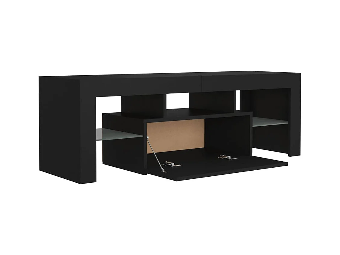Meuble TV avec lumières LED noir 120x35x40 cm