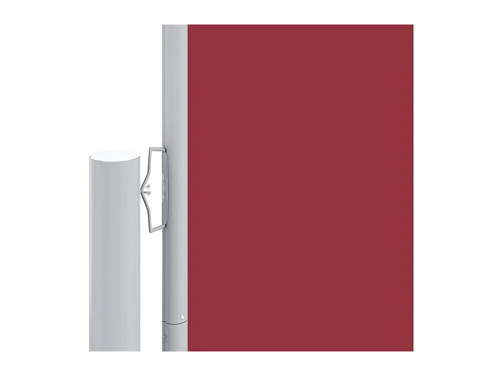 Auvent latéral rétractable Rouge 160x1000 cm