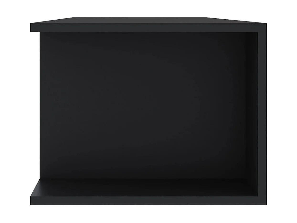Meuble TV avec lumières LED noir 135x39x30 cm