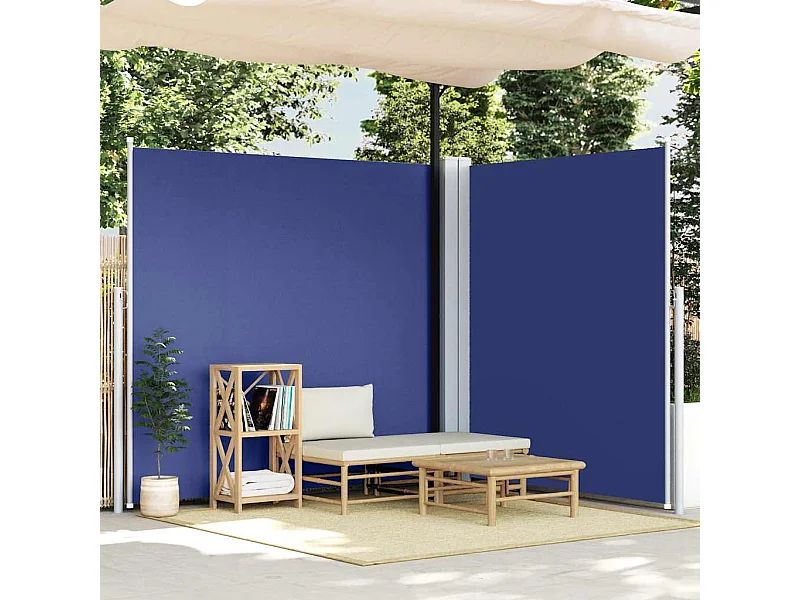 Tenda da sole laterale retrattile Blu 220x600 cm