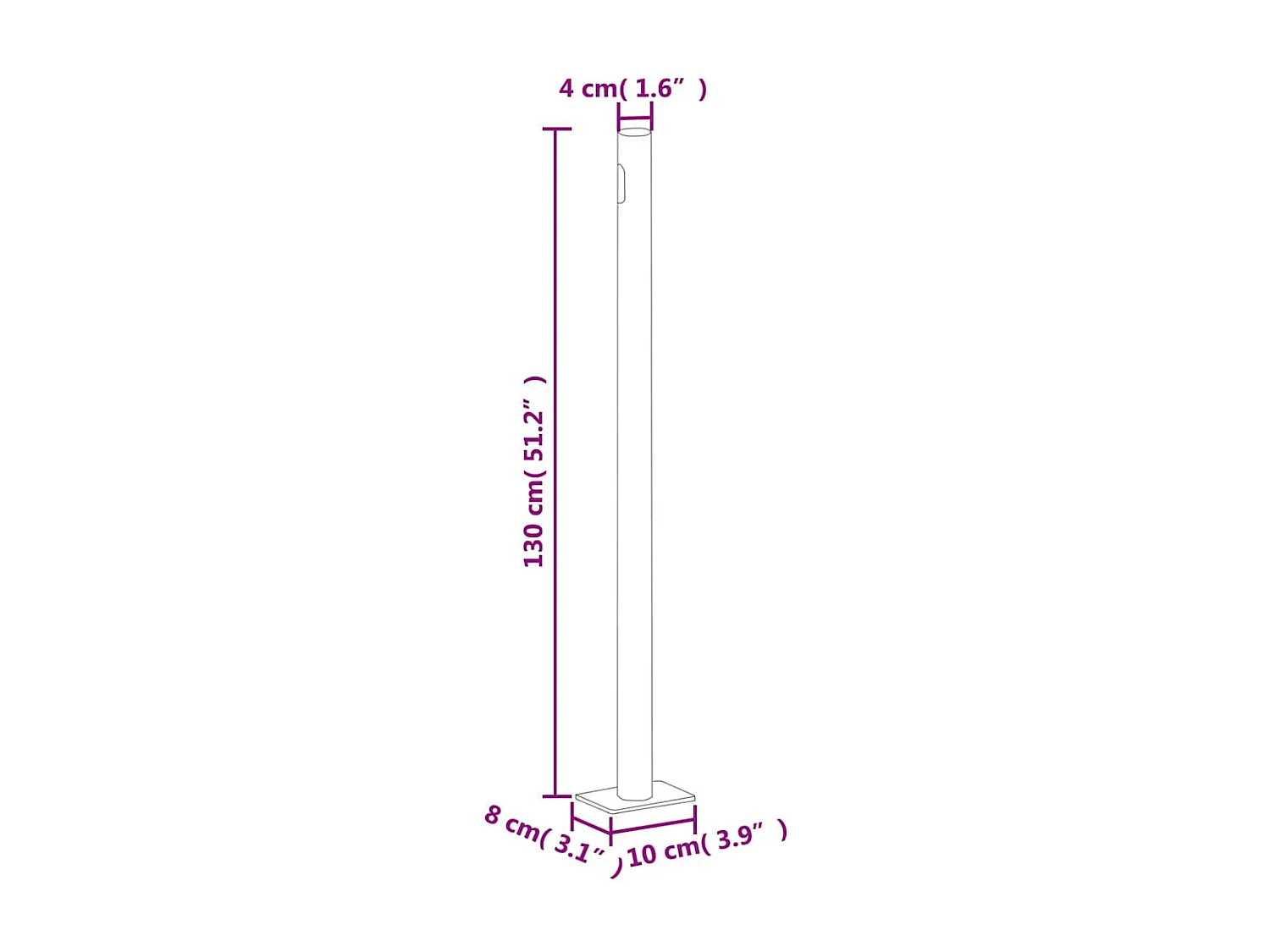 Auvent latéral rétractable Bleu 220x600 cm