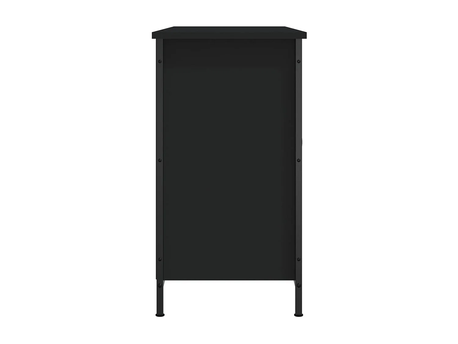 Mueble de TV negro 100x35x65 cm madera de ingeniería