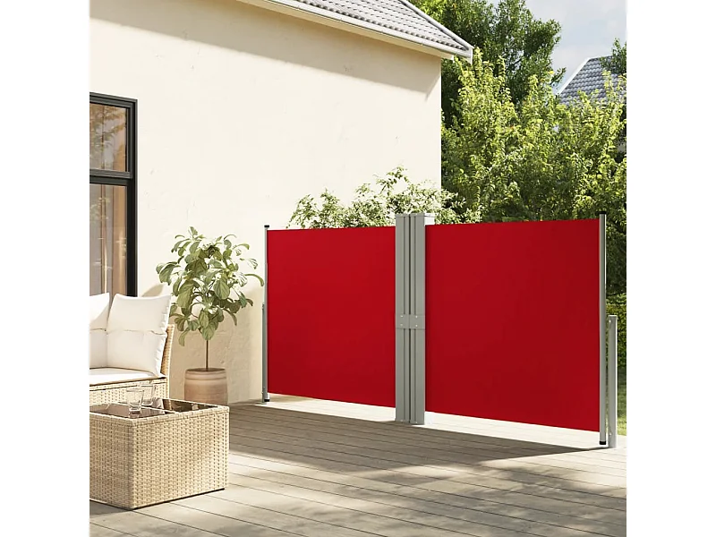 Tenda da sole laterale retrattile Rossa 140x1200 cm