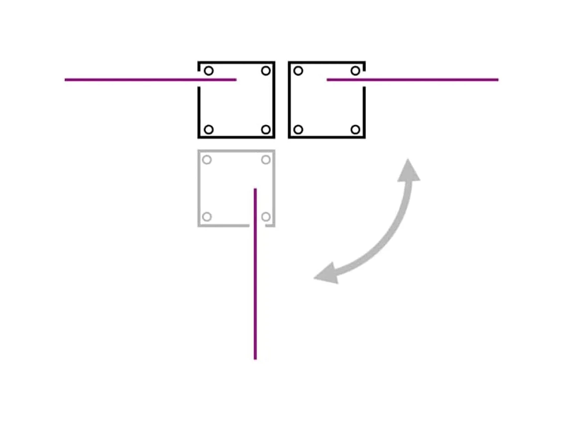 Uitschuifbaar zijluifel Antraciet 120 x 1000 cm