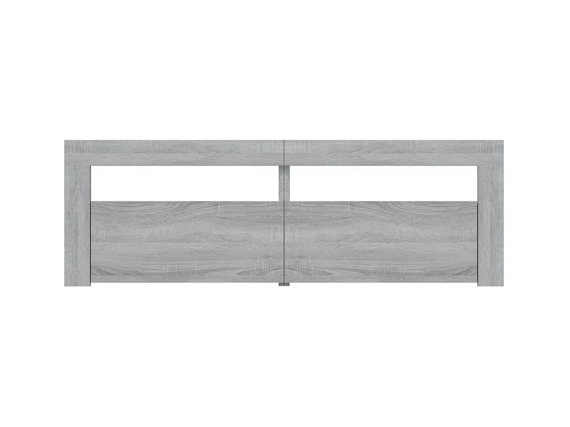 Meuble TV avec lumières LED sonoma gris 120x35x40 cm