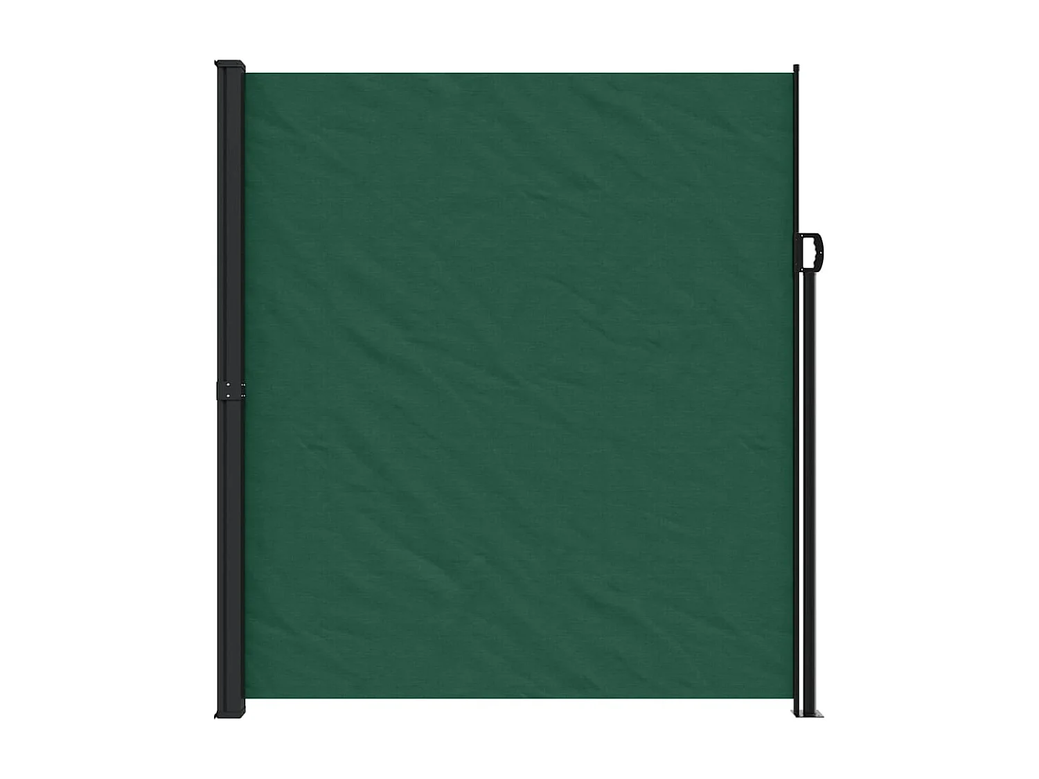 Tenda da sole laterale retrattile verde scuro 220x500 cm