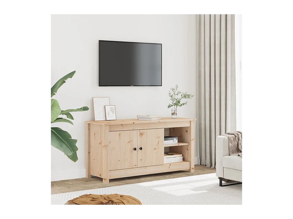 Mobile TV 103x36,5x52 cm Legno massello di pino