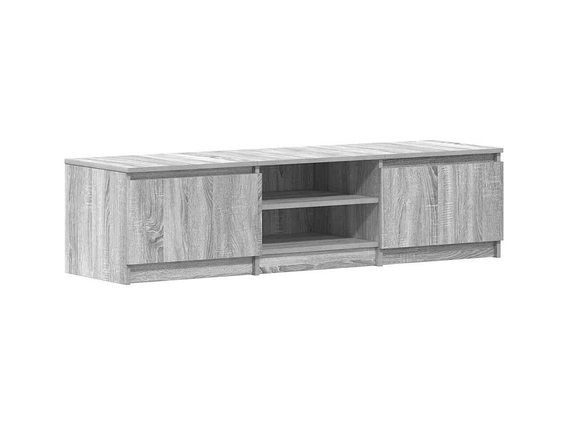 Meuble TV Sonoma gris 140x40x35,5 cm Bois d'ingénierie