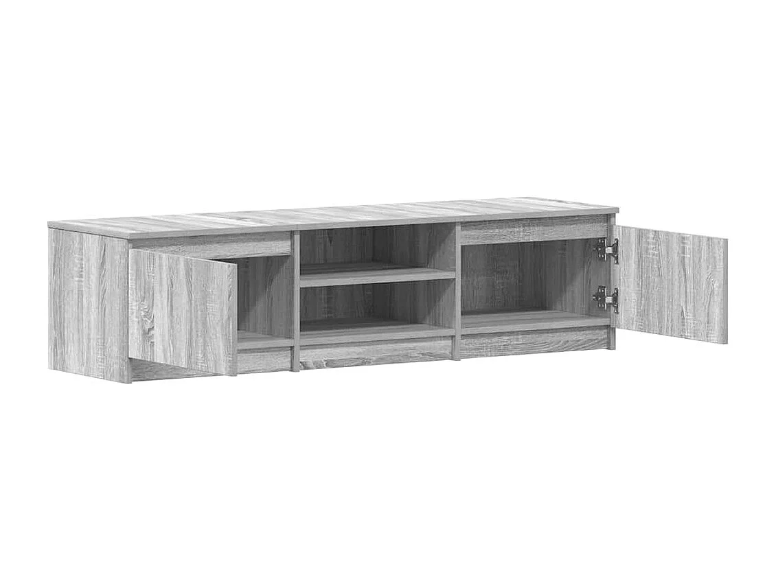 Mueble de TV Sonoma gris 140x40x35,5 cm Madera de ingeniería