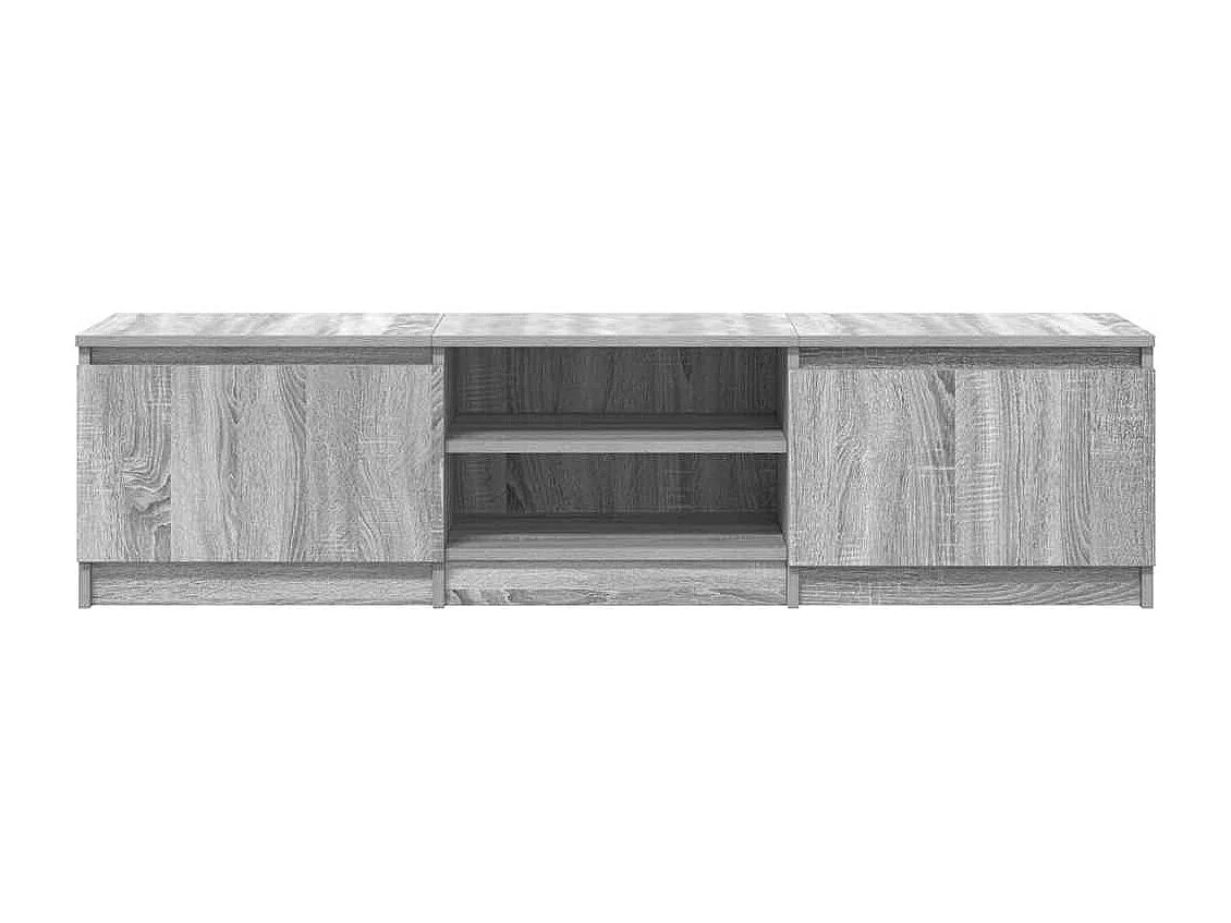 Mueble de TV Sonoma gris 140x40x35,5 cm Madera de ingeniería