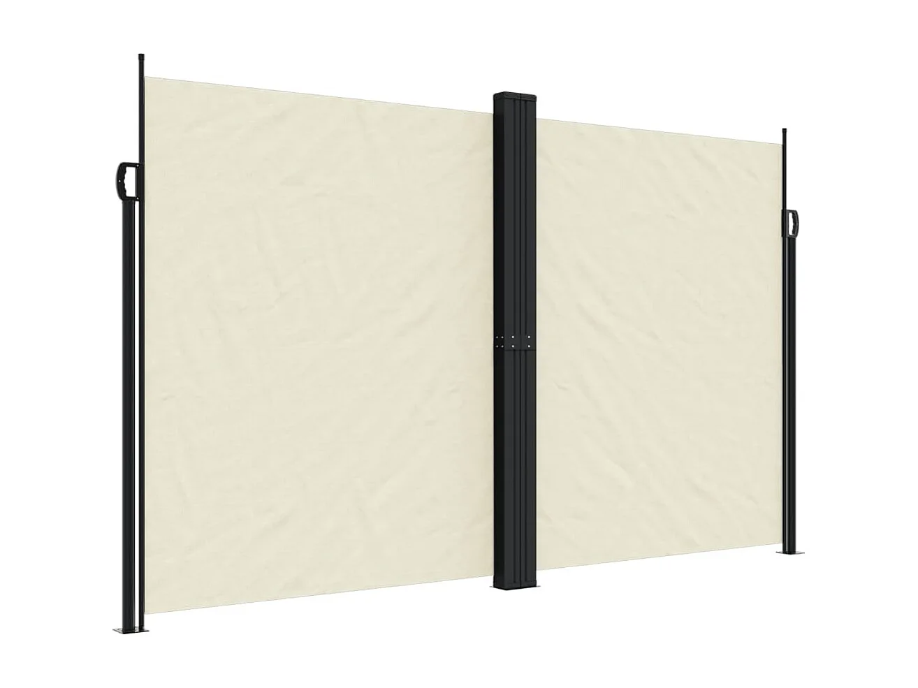 Toldo lateral retráctil Crema 200x1200 cm