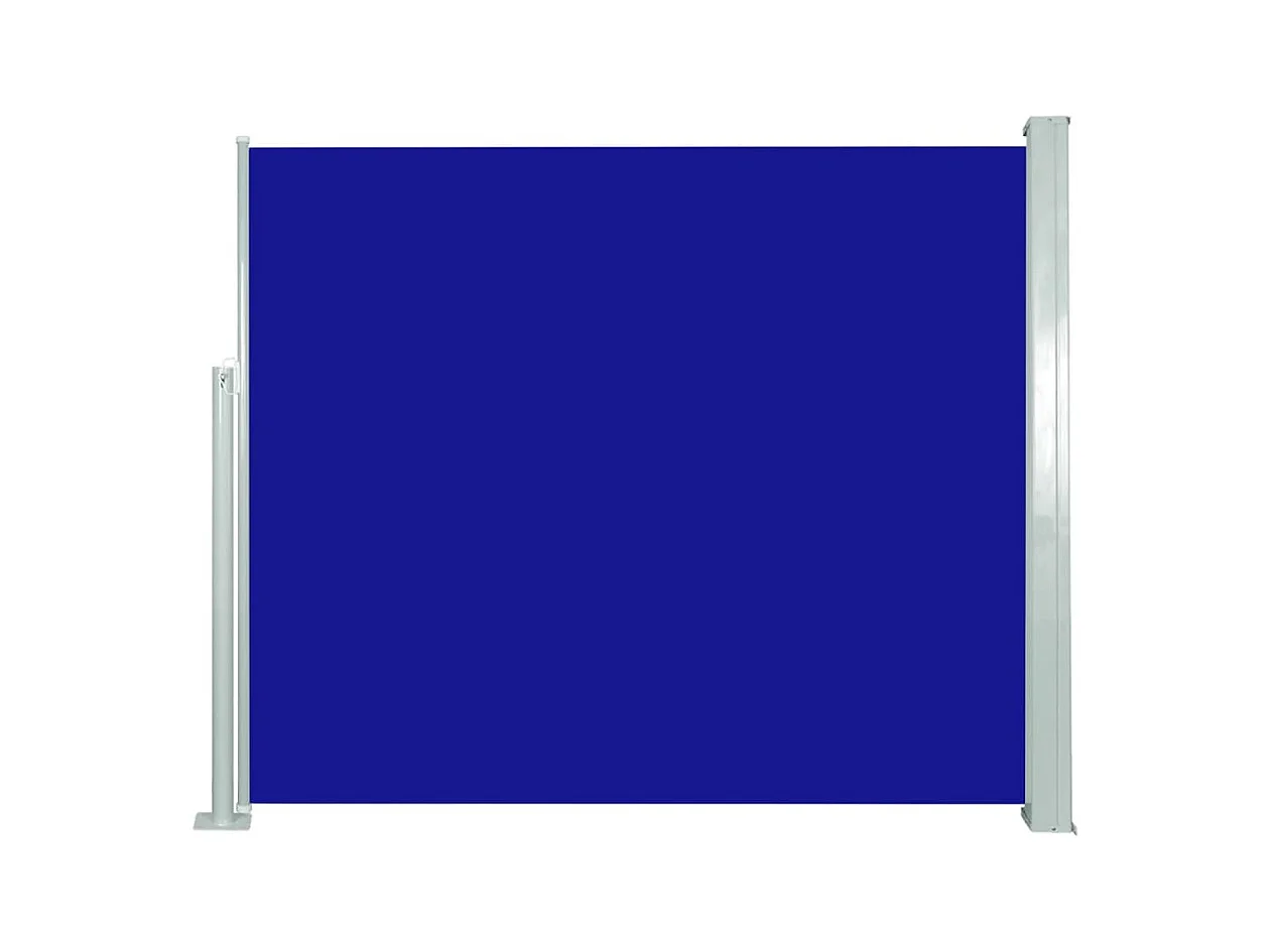 Auvent latéral rétractable 120 x 300 cm Bleu
