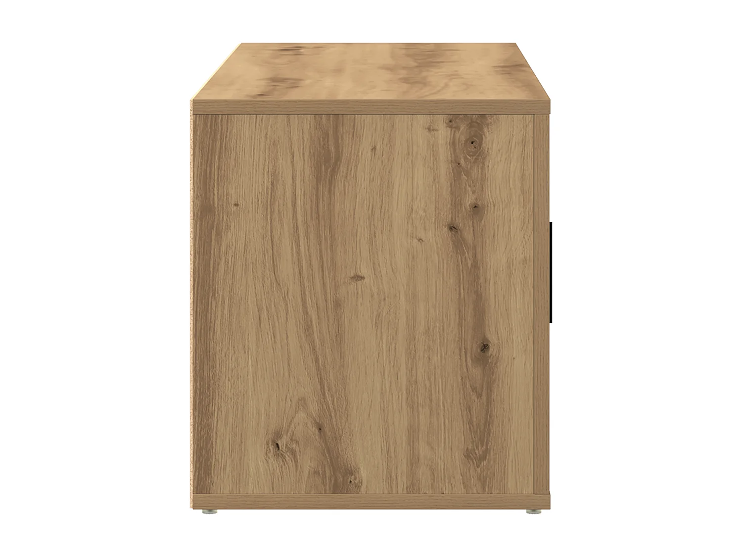 Artisan Eiken TV-kast 100x35x40 cm in bewerkt hout
