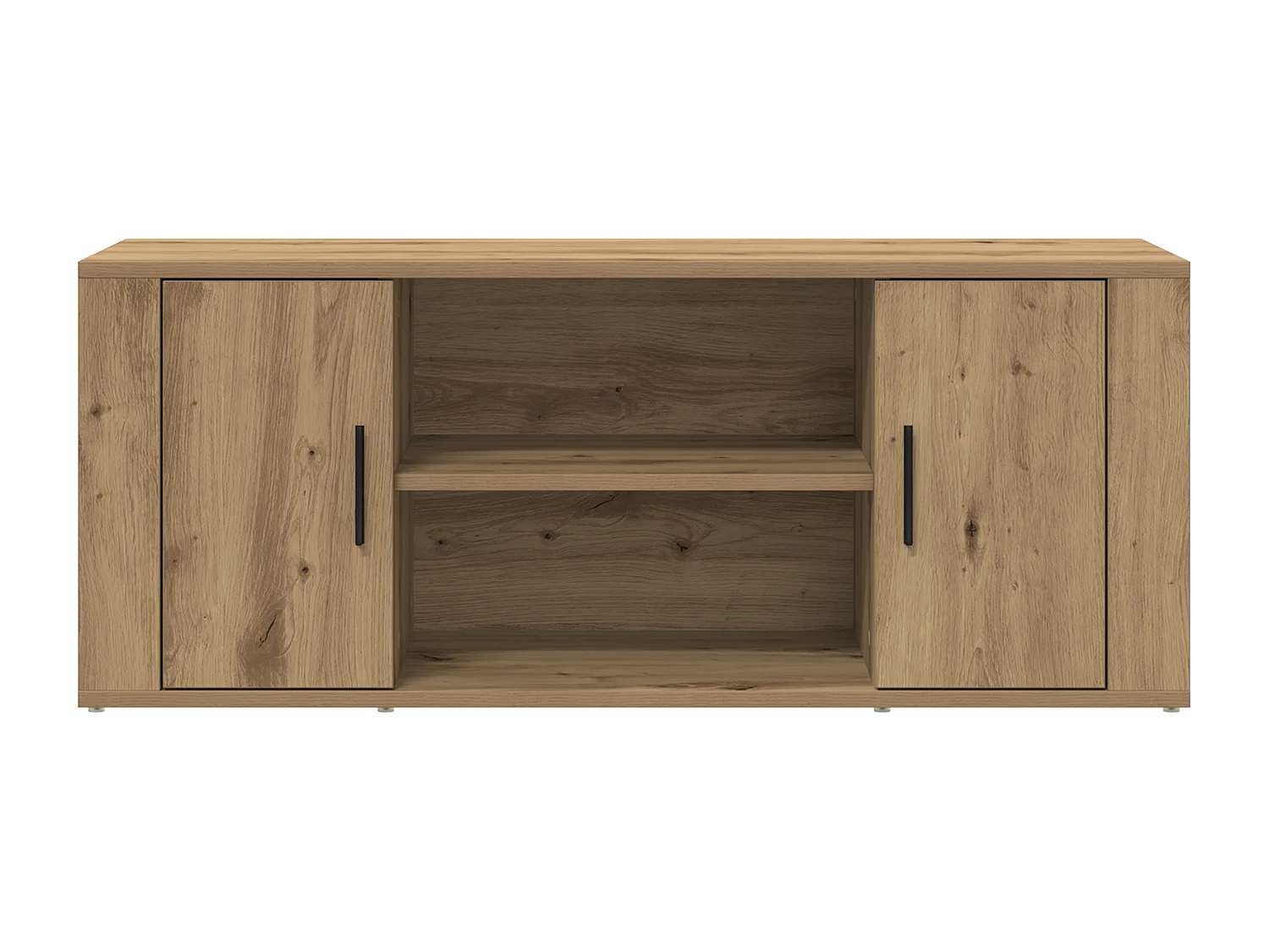 Artisan Eiken TV-kast 100x35x40 cm in bewerkt hout