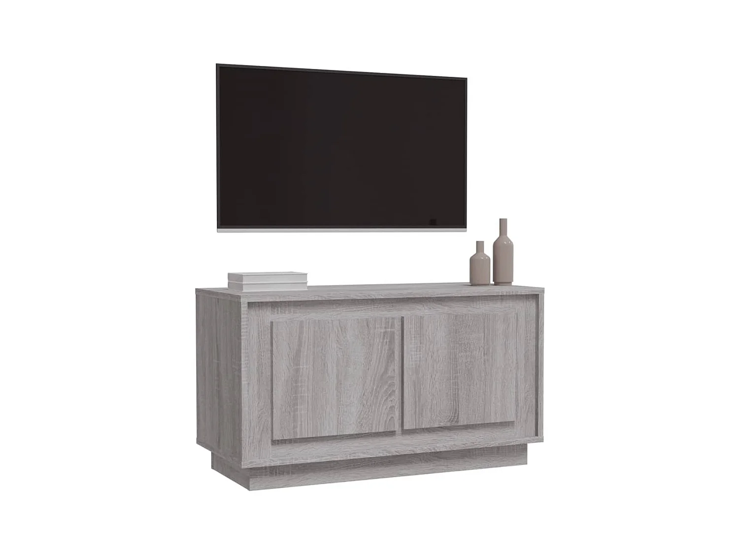 Meuble TV sonoma gris 80x35x45 cm bois d'ingénierie