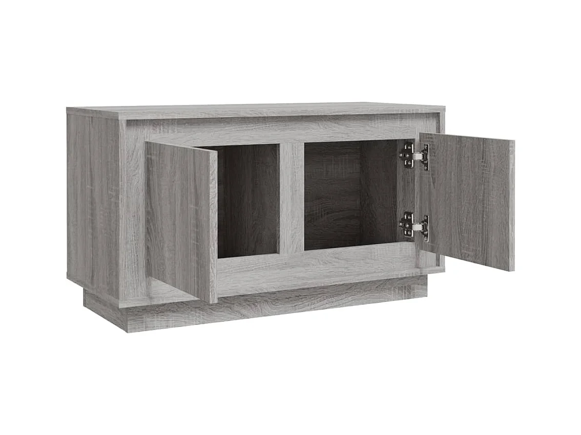 Meuble TV sonoma gris 80x35x45 cm bois d'ingénierie