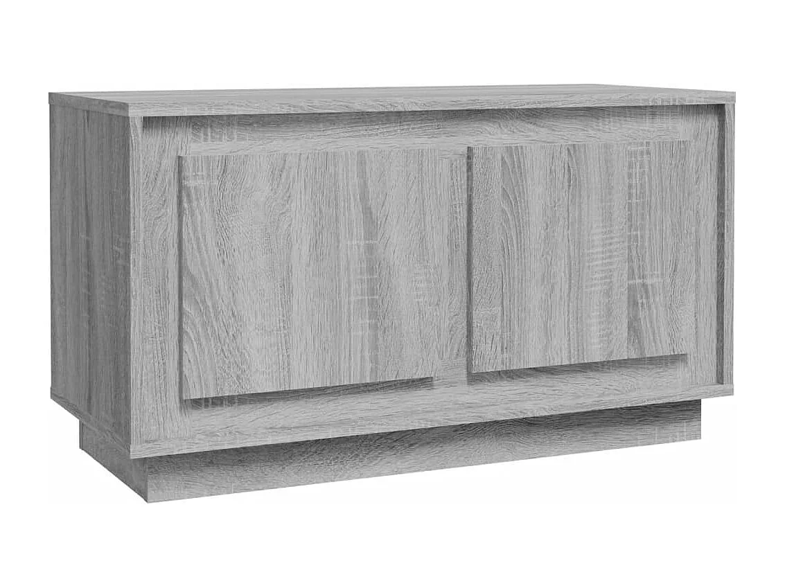 Sonoma grauer TV-Schrank 80x35x45 cm Holzwerkstoff