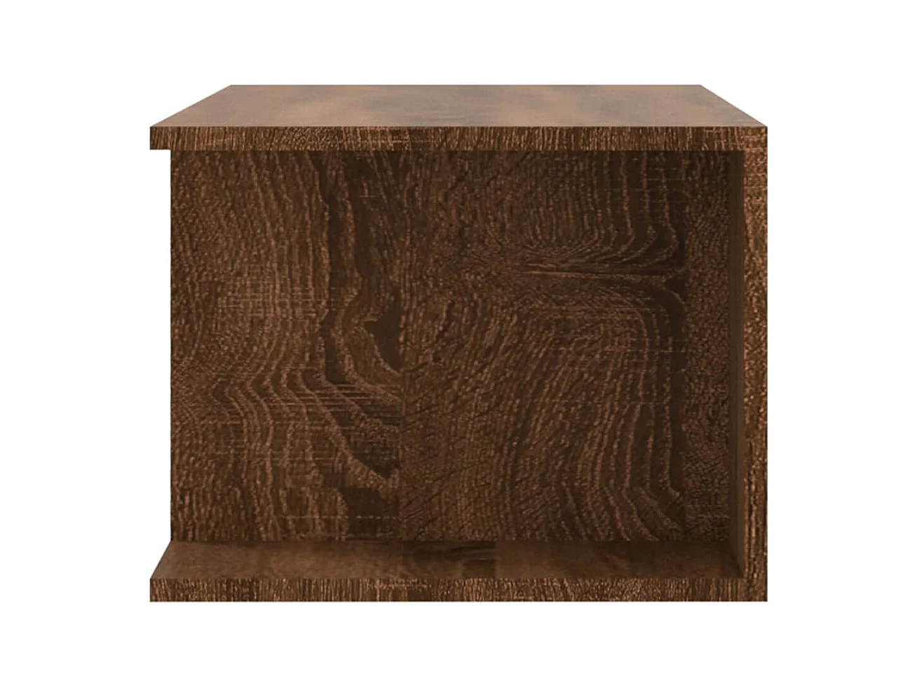 Meuble TV avec lumières LED Chêne marron 90x39x30 cm