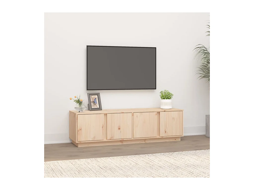 Meuble TV 140x40x40 cm Bois de pin massif