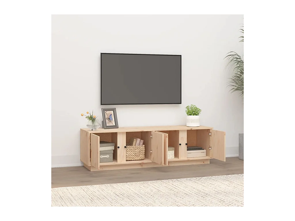 Meuble TV 140x40x40 cm Bois de pin massif