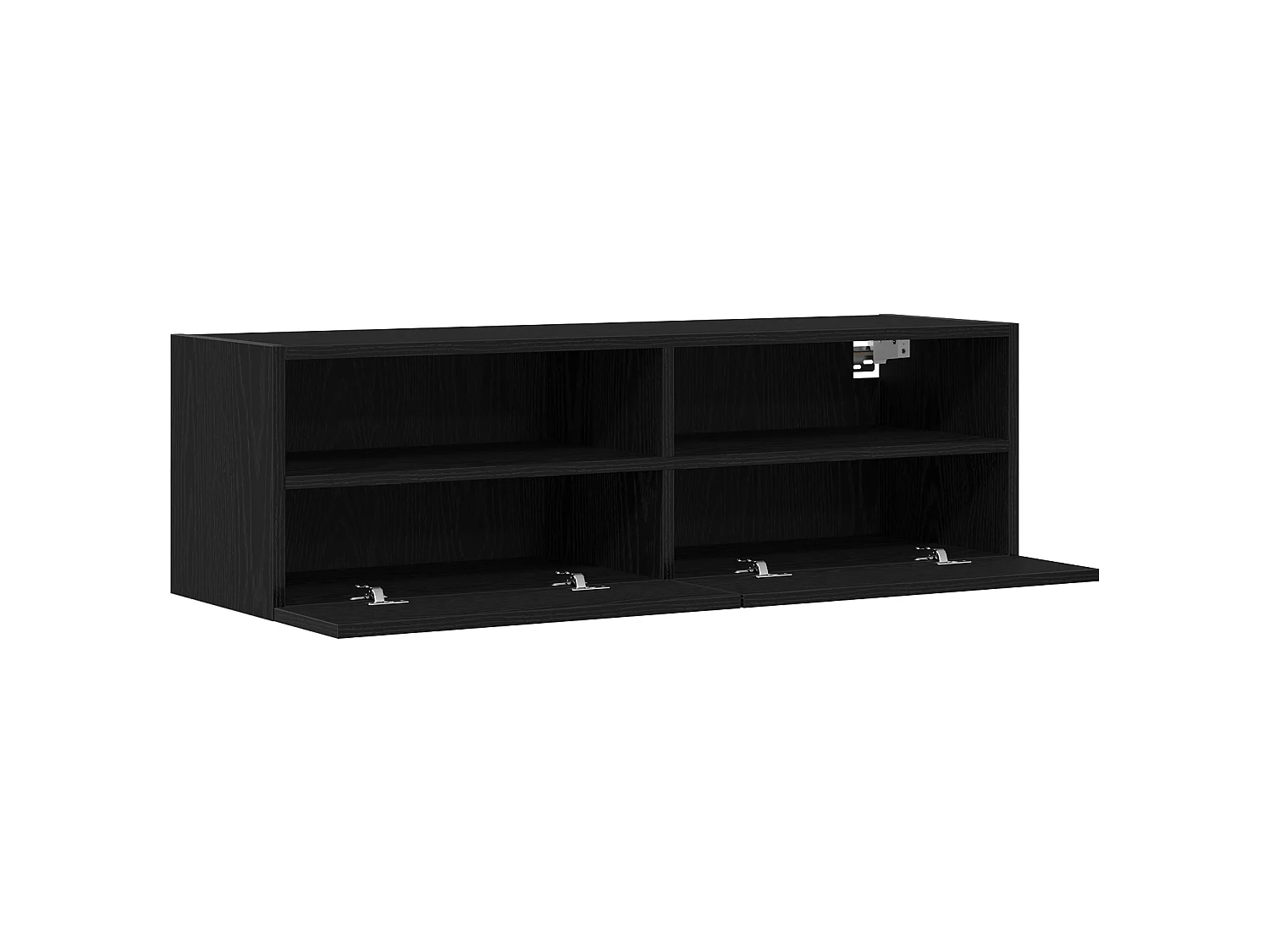 Mobile TV in rovere nero 100x30x30 cm in legno ingegnerizzato