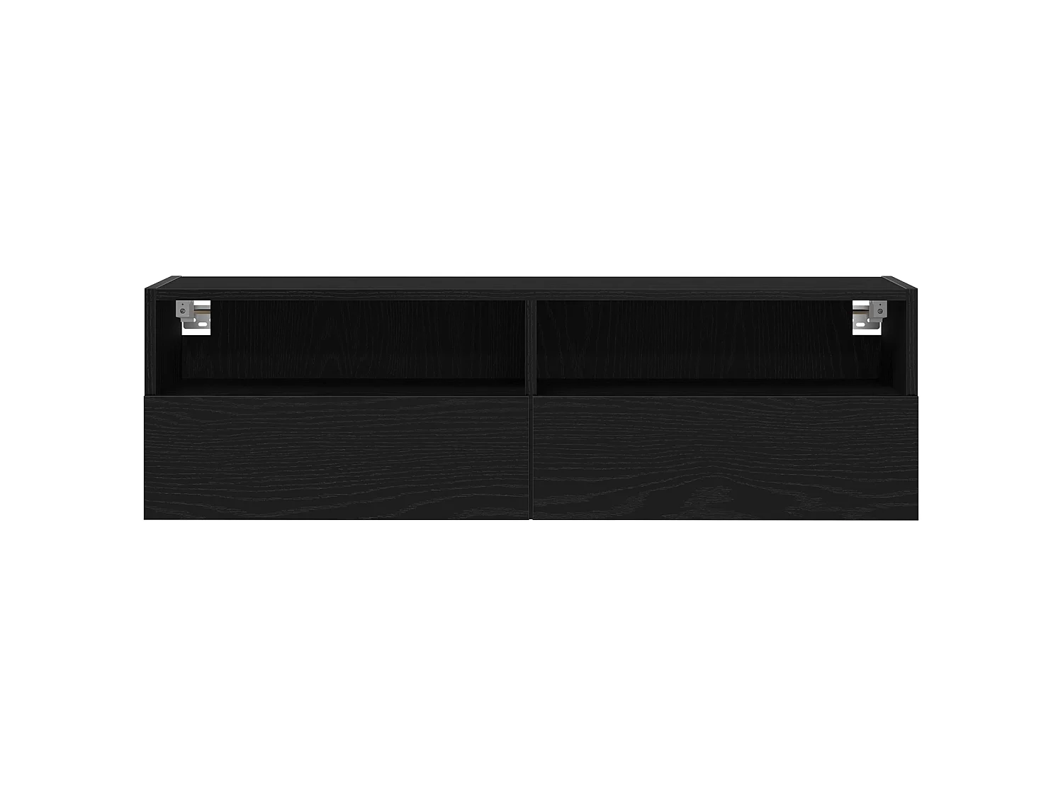 Mobile TV in rovere nero 100x30x30 cm in legno ingegnerizzato