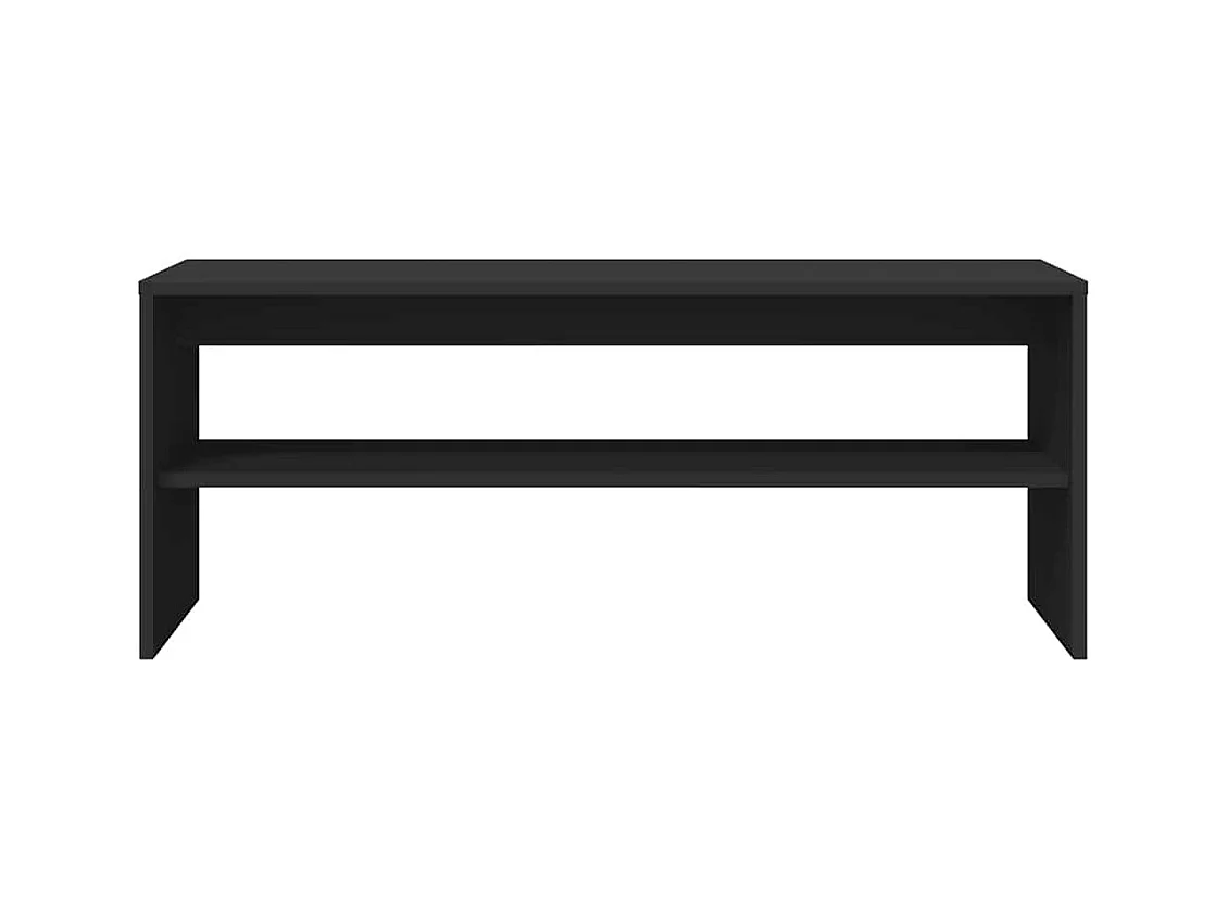 Meuble TV Noir 100 x 40 x 40 cm Aggloméré