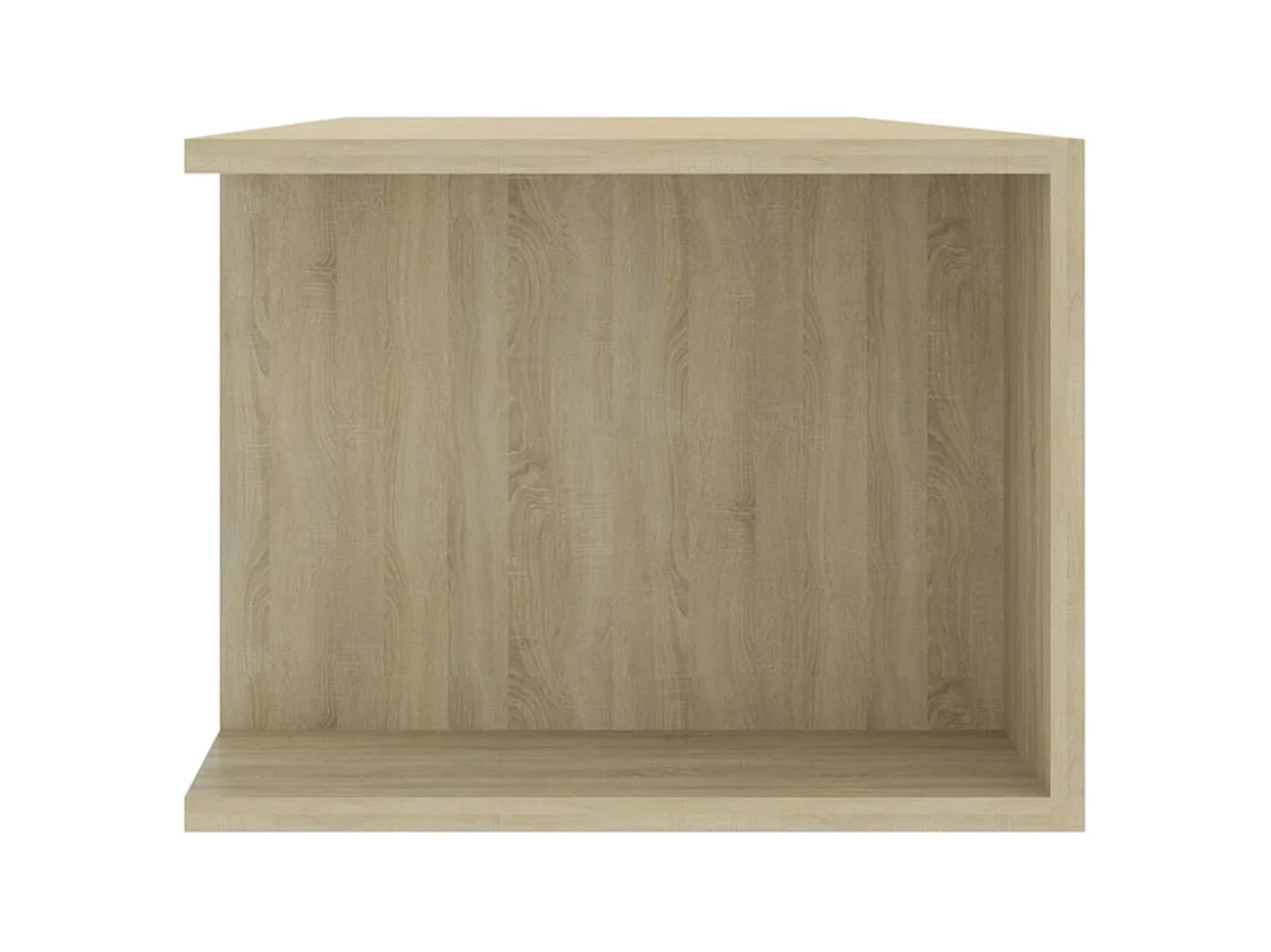 Meuble TV avec lumières LED chêne sonoma 135x39x30 cm