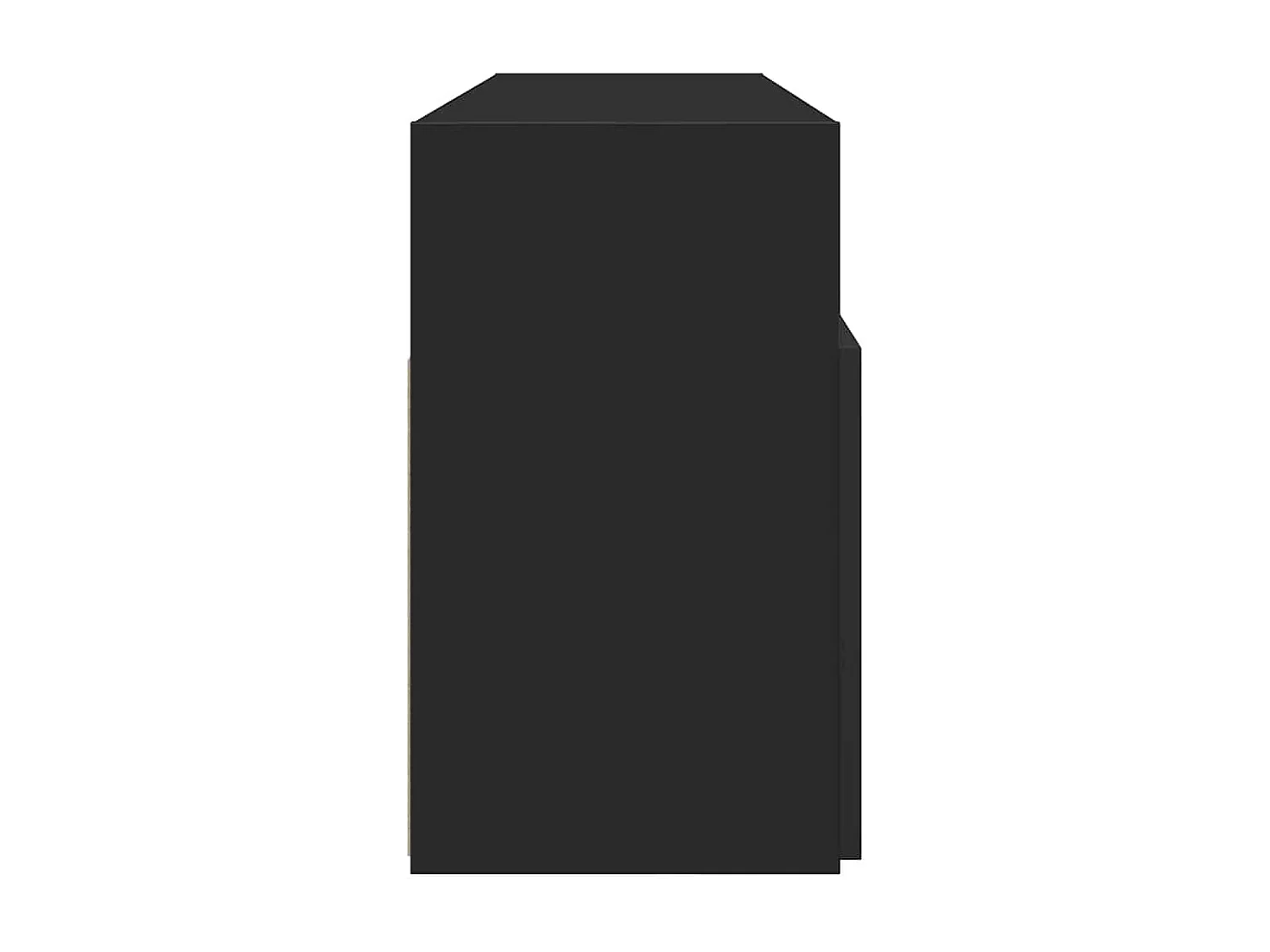 Mueble de TV con luces LED negro 120x30x50 cm