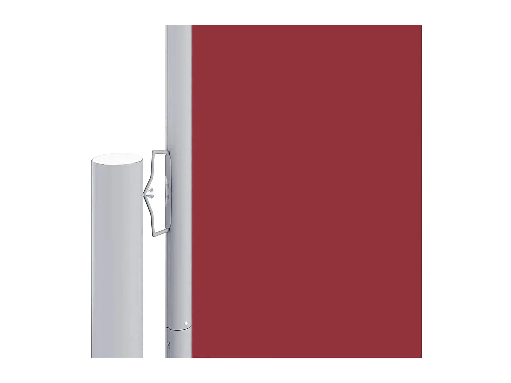 Auvent latéral rétractable Rouge 180x1200 cm