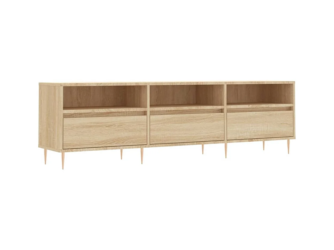 Meuble TV chêne sonoma 150x30x44,5 cm bois d'ingénierie