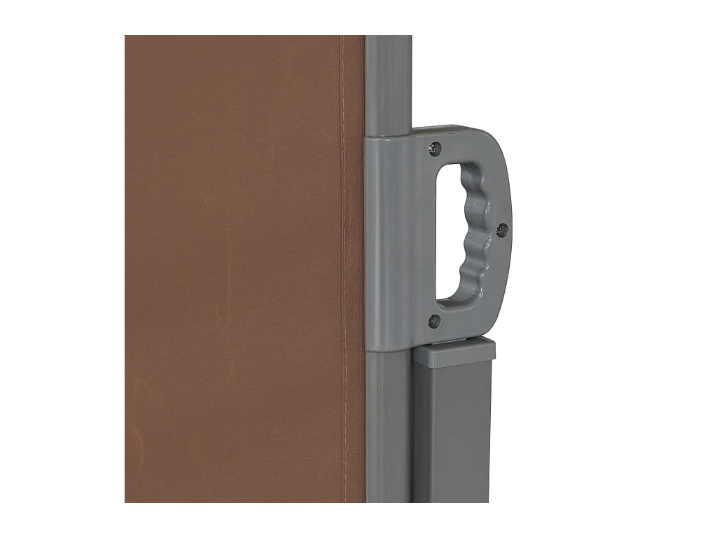 Auvent latéral rétractable 160 x 600 cm Marron