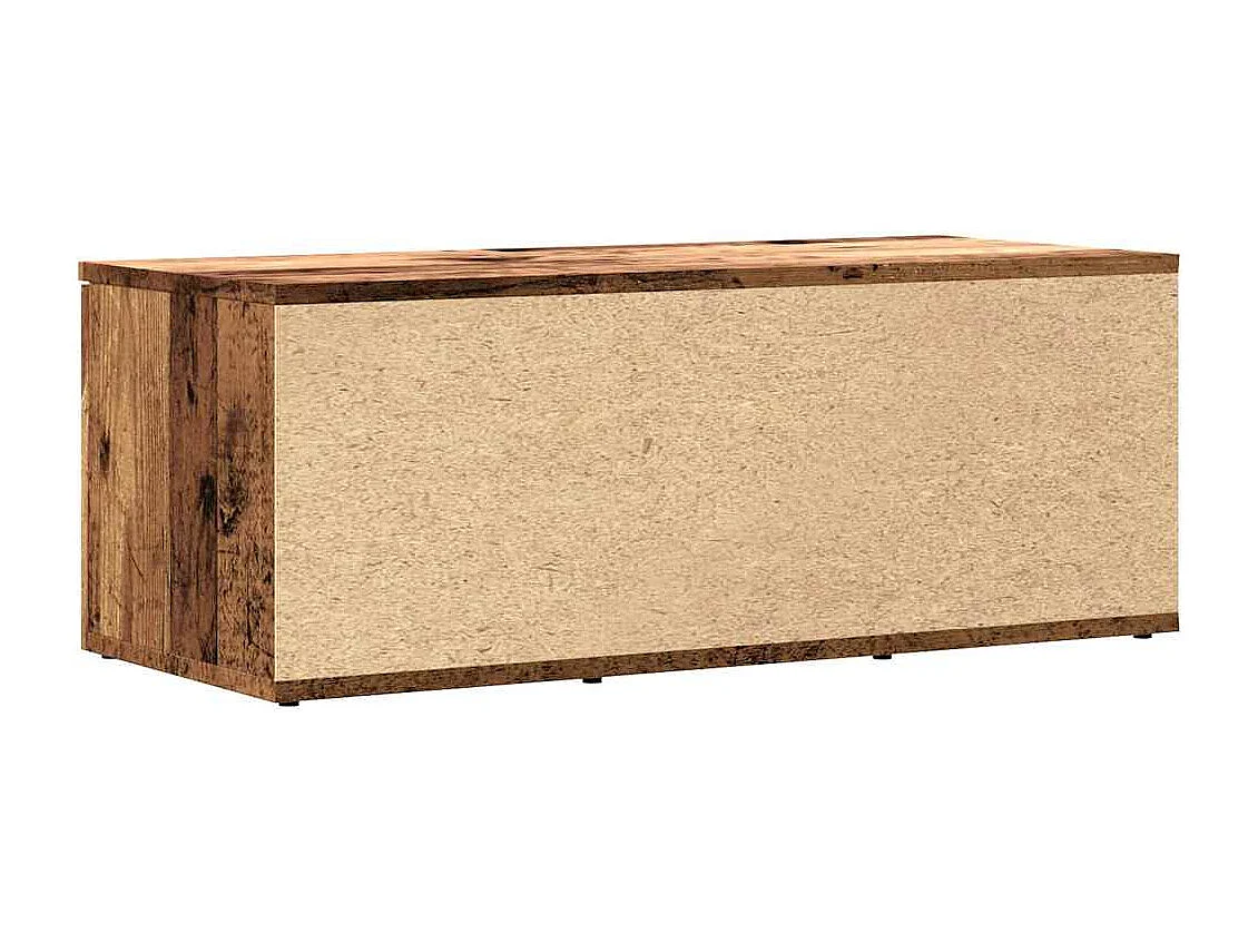 Meuble TV vieux bois 80x34x30 cm bois d'ingénierie