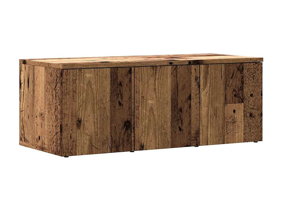 Meuble TV vieux bois 80x34x30 cm bois d'ingénierie
