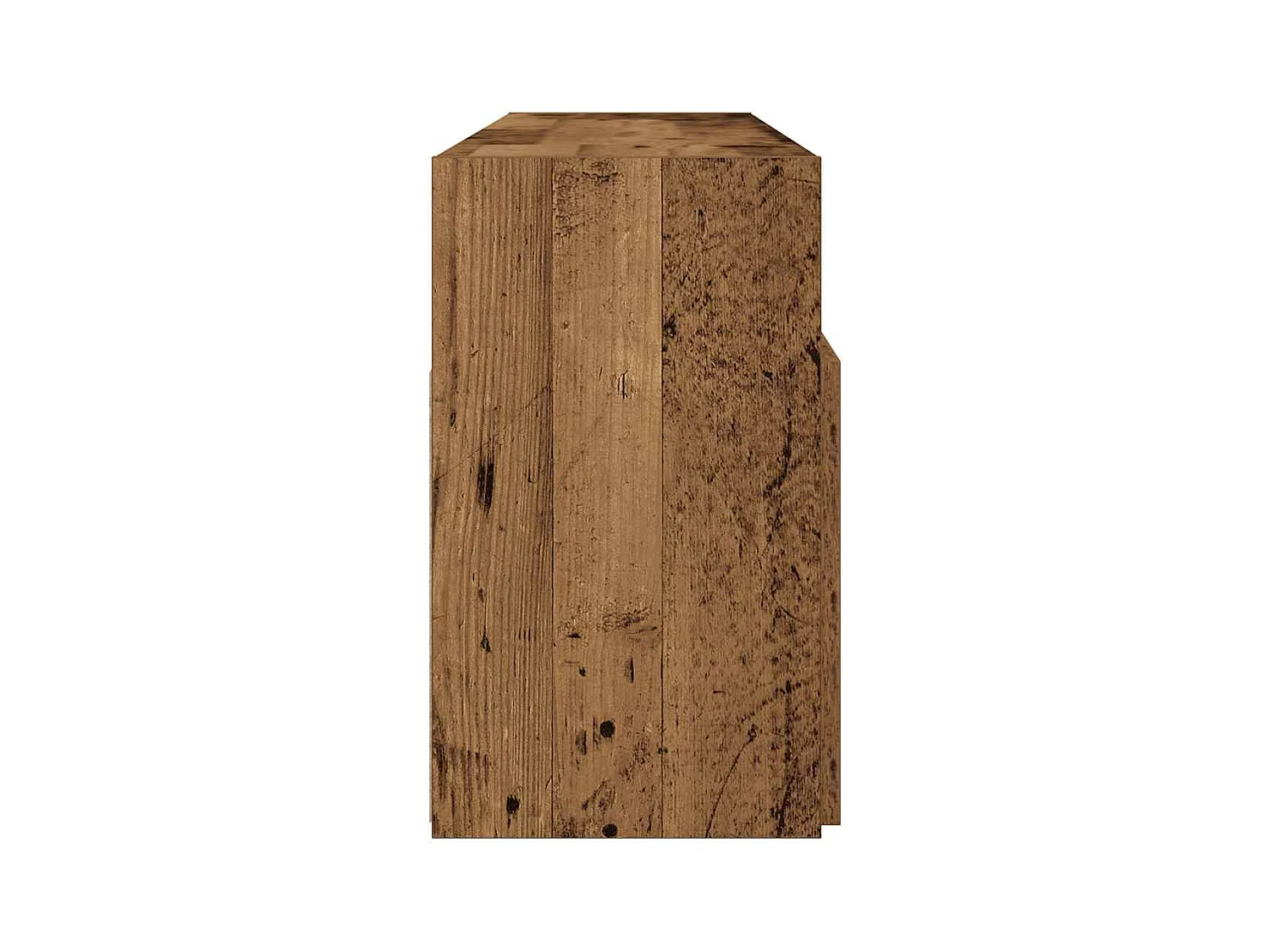 Mobile porta TV con luci a LED in legno vecchio, legno ingegnerizzato