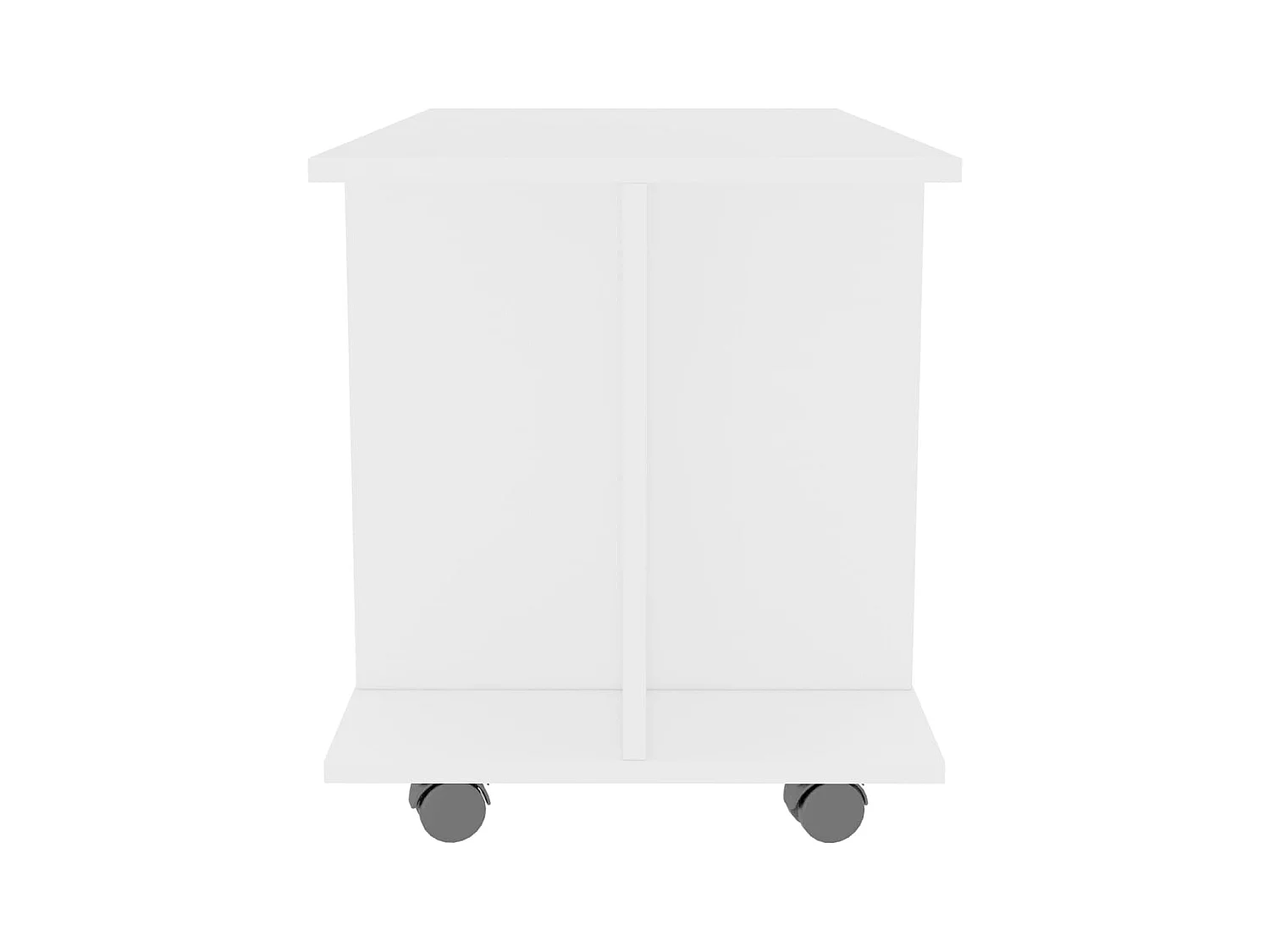 Meuble TV avec roulettes blanc 80x40x45 cm bois d'ingénierie