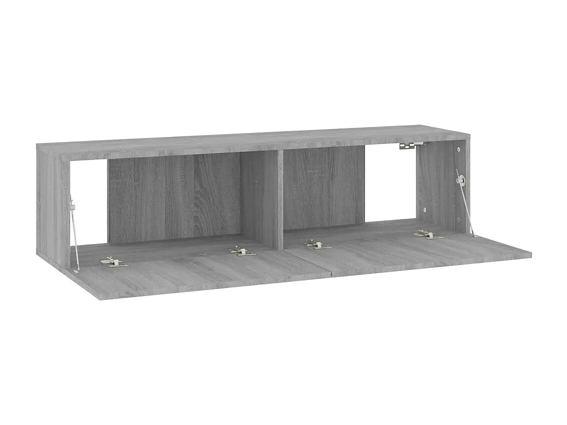Armoire murale TV Sonoma gris 120x30x30 cm Bois d'ingénierie