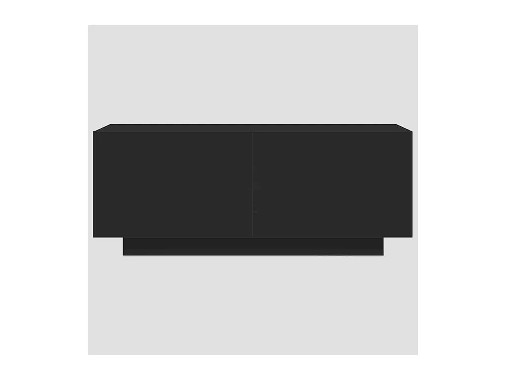 Meuble TV Noir 100x35x40 cm Aggloméré