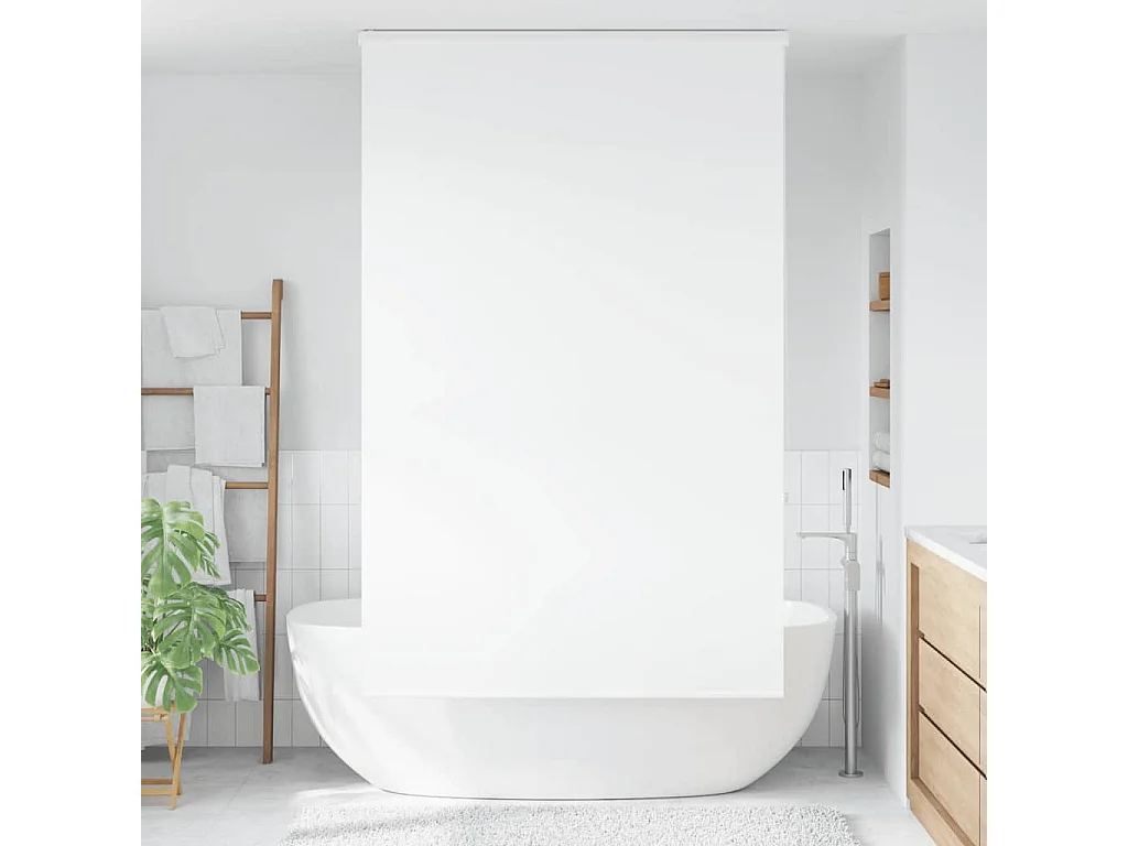 Tenda a rullo per doccia con cassonetto larghezza 136 cm