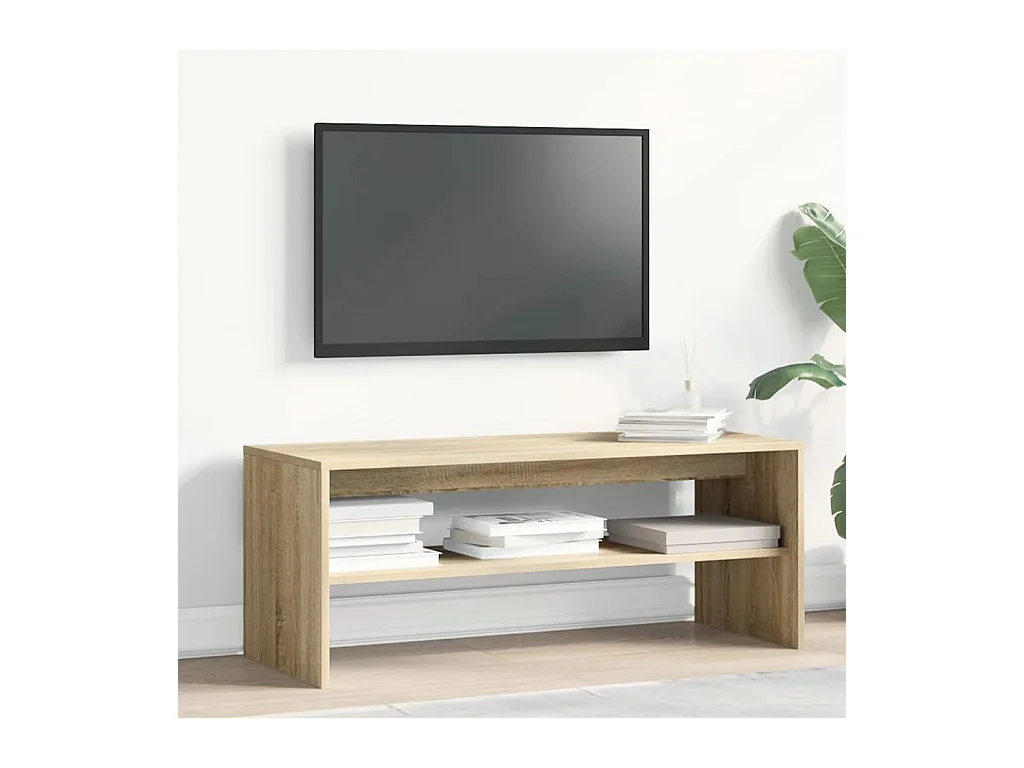 Meuble TV Chêne sonoma 100 x 40 x 40 cm Aggloméré