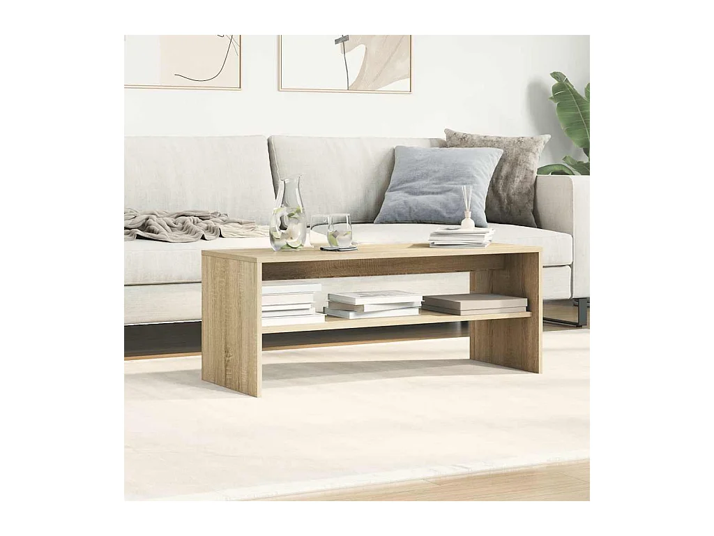 Meuble TV Chêne sonoma 100 x 40 x 40 cm Aggloméré