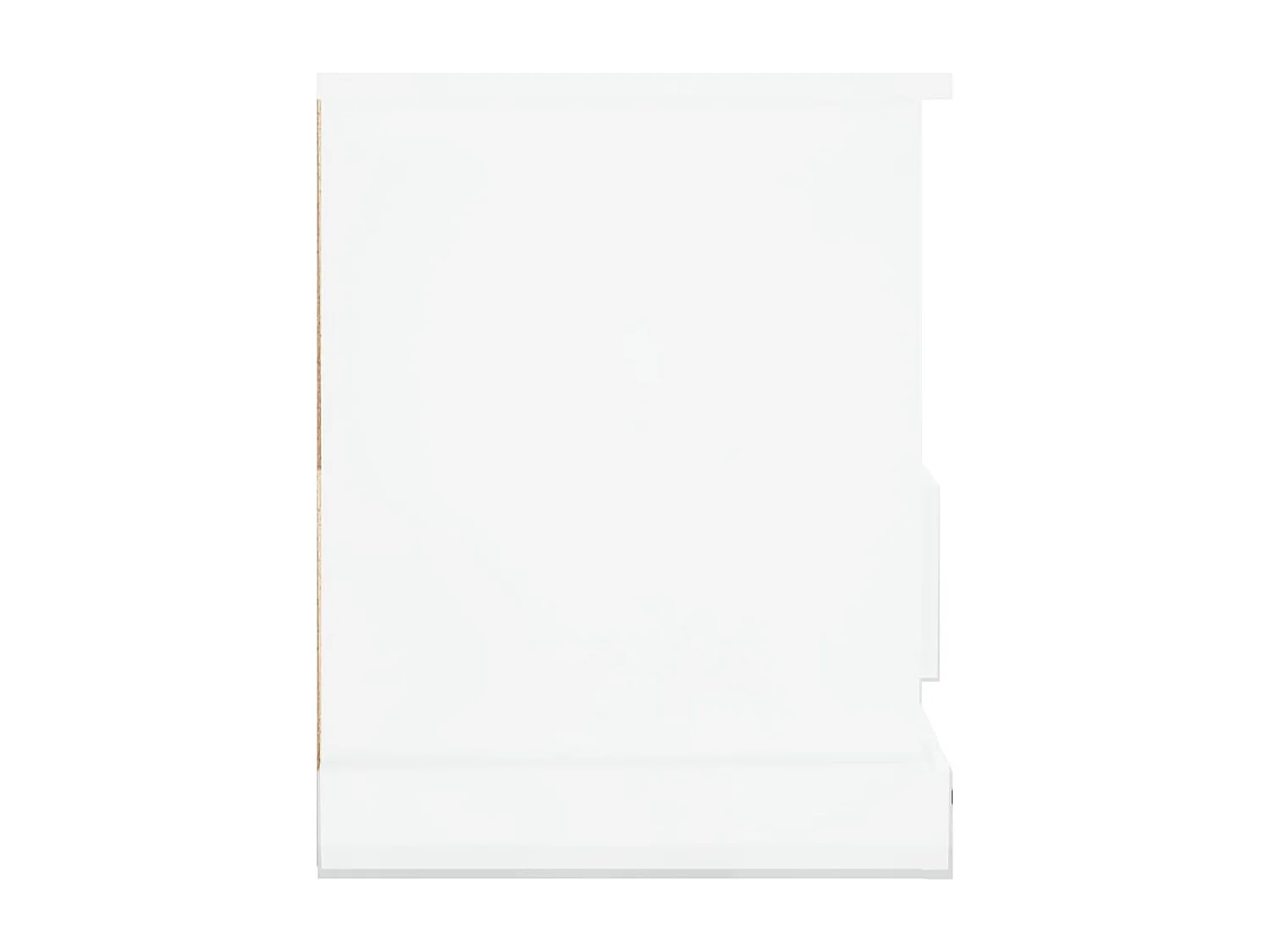 Meuble TV blanc brillant 93x35,5x45 cm bois d'ingénierie