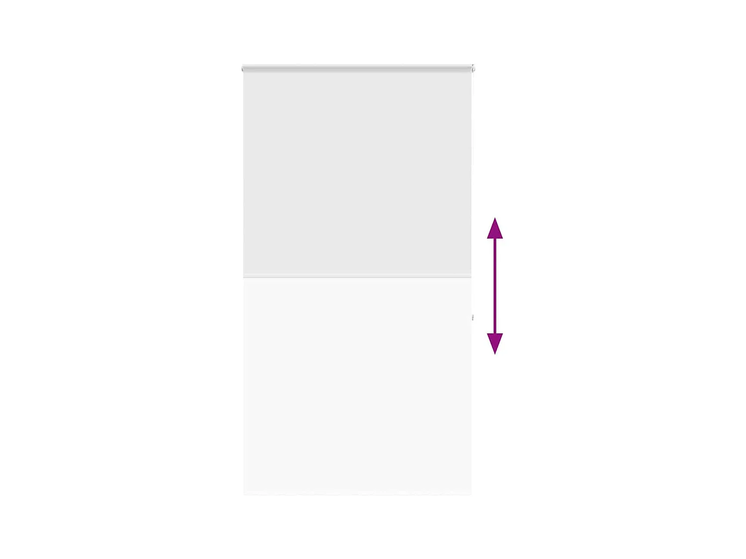 Store enrouleur de douche avec cassette largeur du tissu 116 cm