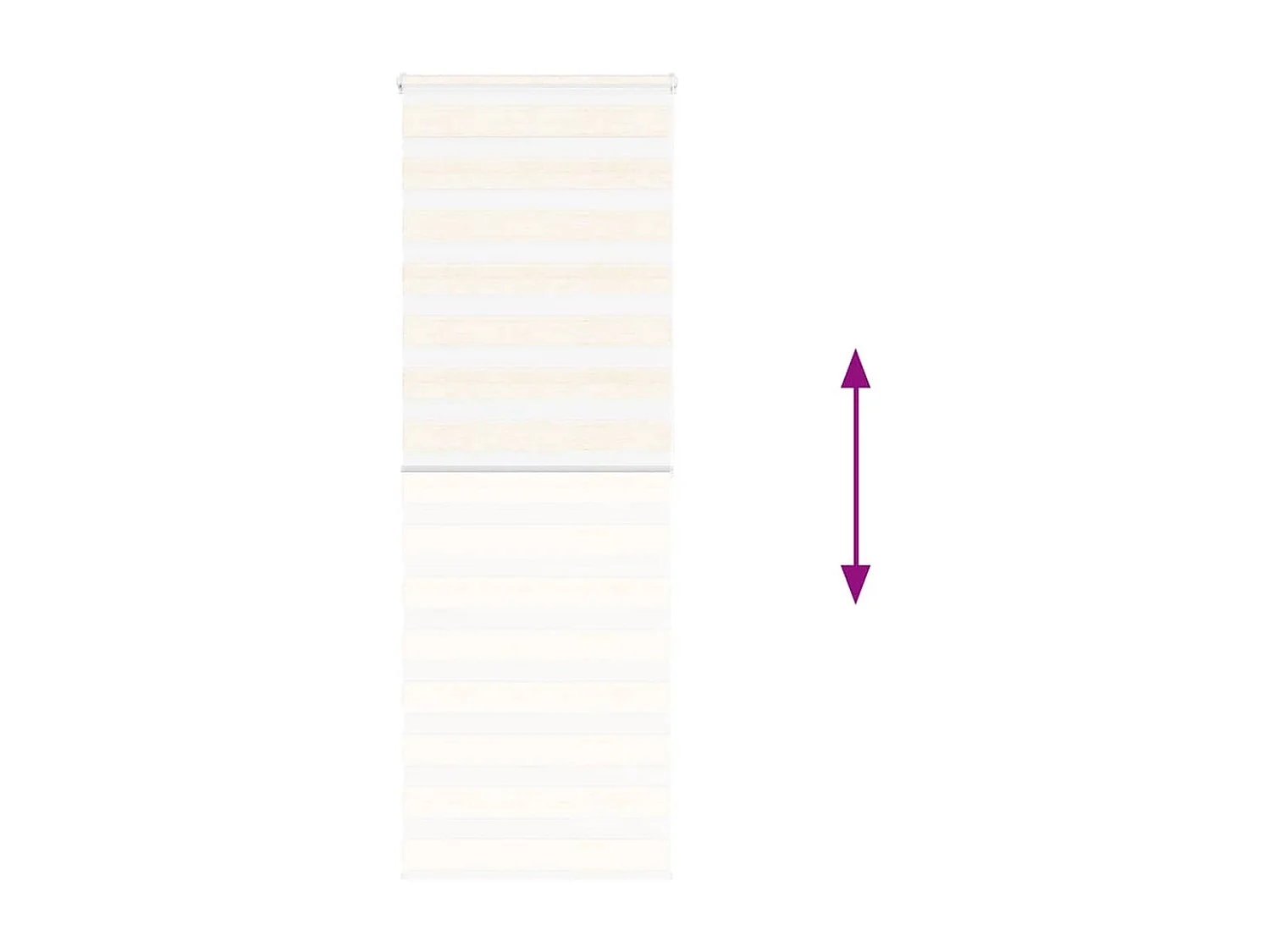 Store zèbre beige marbré largeur du tissu 65,9 cm polyester